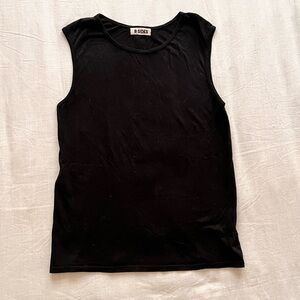 B SIDES Black Sleeveless Tee Tank